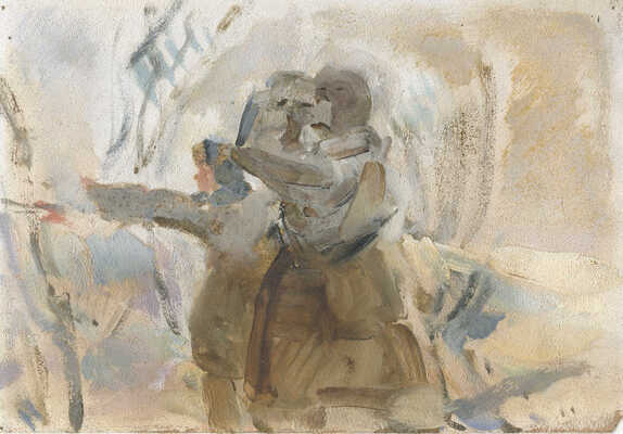 Такке Борис Александрович. Эскиз картины «Коммунисты, вперед!» 